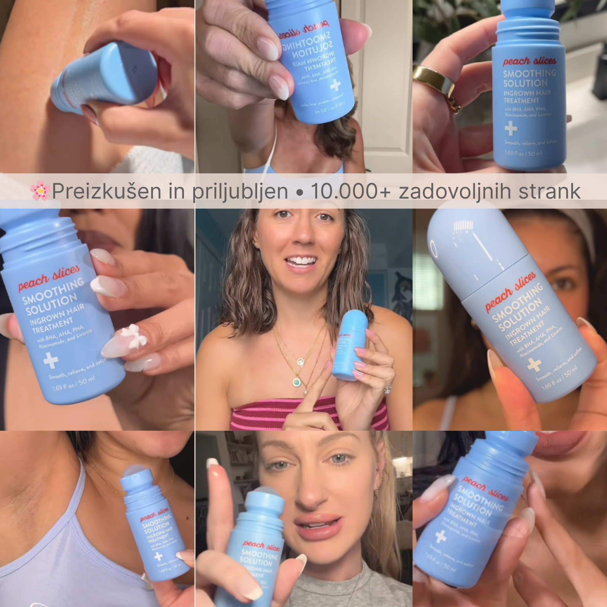 Smooth Slices® Roll-on proti vraščenim dlakam in izboklinam